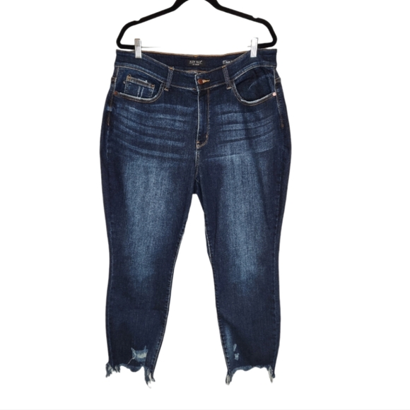 Judy Blue Full Size Cuffed Hem Slim Jeans